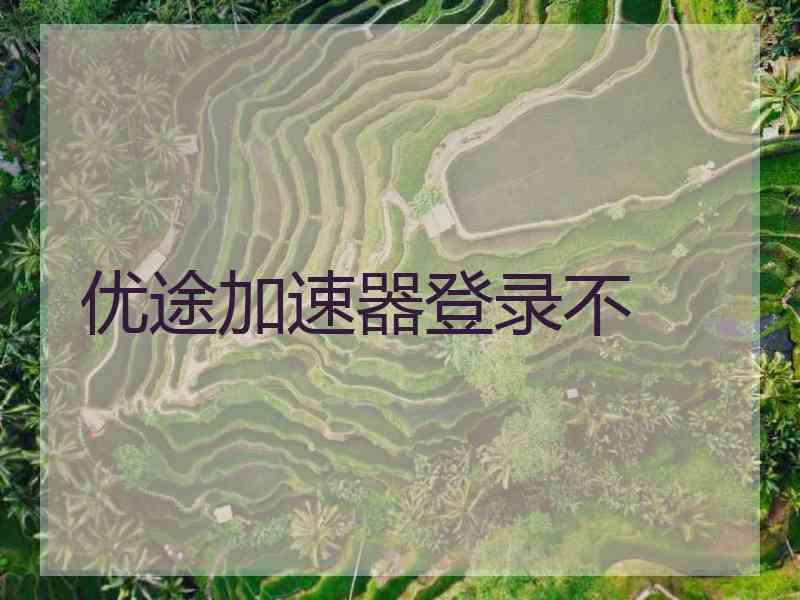 优途加速器登录不